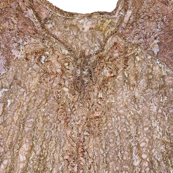 90s Boho Embroidered Top - Picture 6 of 10